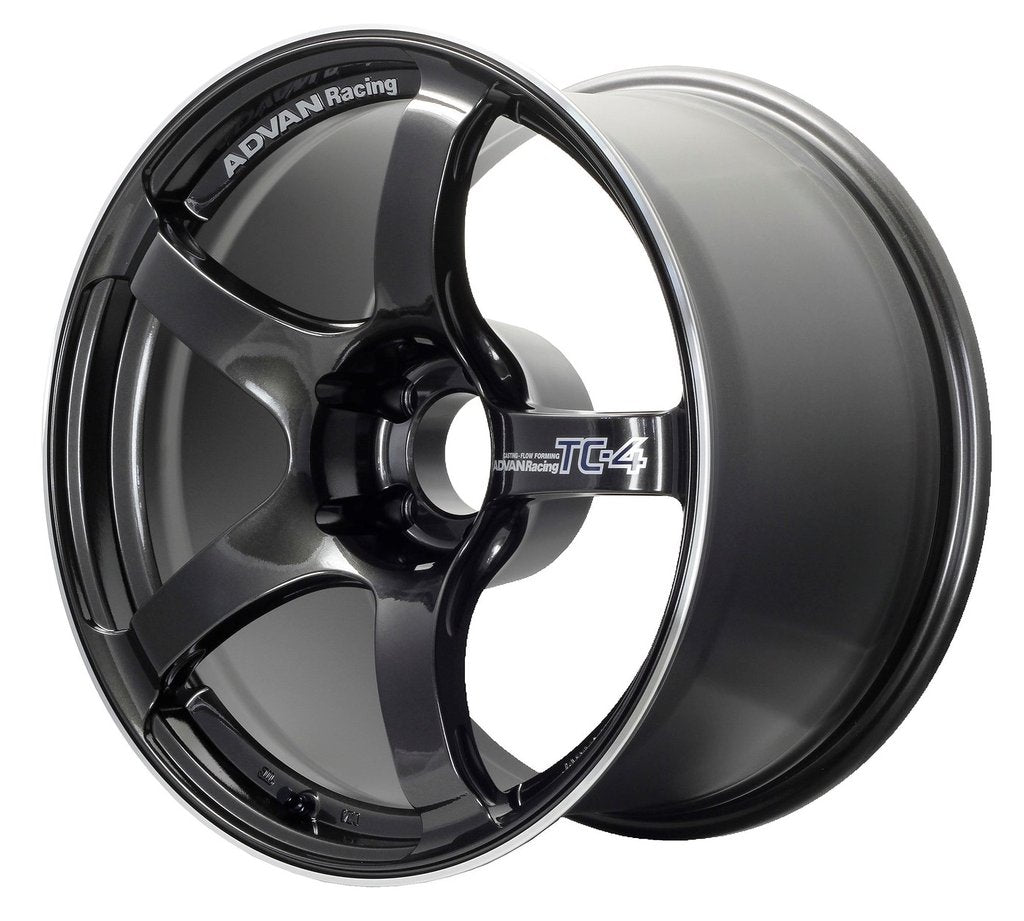 Advan TC-4 - 18x9.5 +45, 5x114.3 -  Black Gunmetallic & Ring *Set of 4*