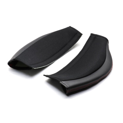 BRIDE Knee Protect Pad (Black Leather / Black Fabric) - Stradia III
