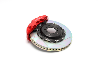 Dinan 08-13 BMW 1-Series (E82) Red Caliper/Slotted Brake Set - Front