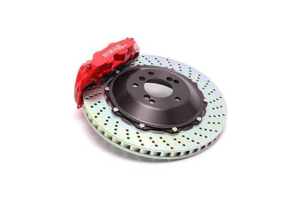 Dinan 06-13 BMW 3-Series (E90/E92/E93) Red Caliper/Drilled Brake Set - Rear (D290-0903-RD)