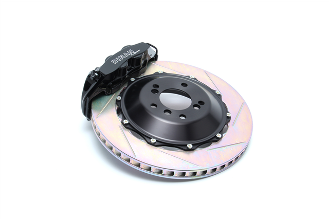 Dinan 08-13 BMW M3 (E90/E92/E93) Black Caliper/Slotted Brake Set - Rear