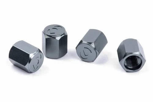 Dinan Valve Stem Caps - Gunmetal (Set of 4)