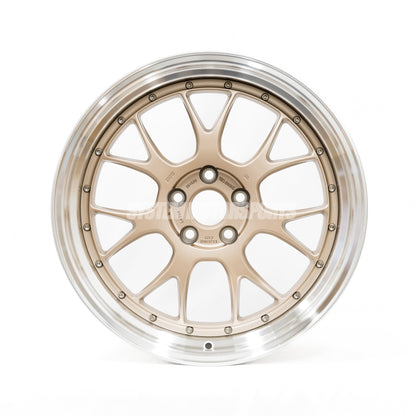 BBS LM-R - 19x9.5 / +25 / 5x114.3 - Citrine Gold w/ Bright Cut Lip (Tesla Model 3/Y Fitment) *Set of 4*