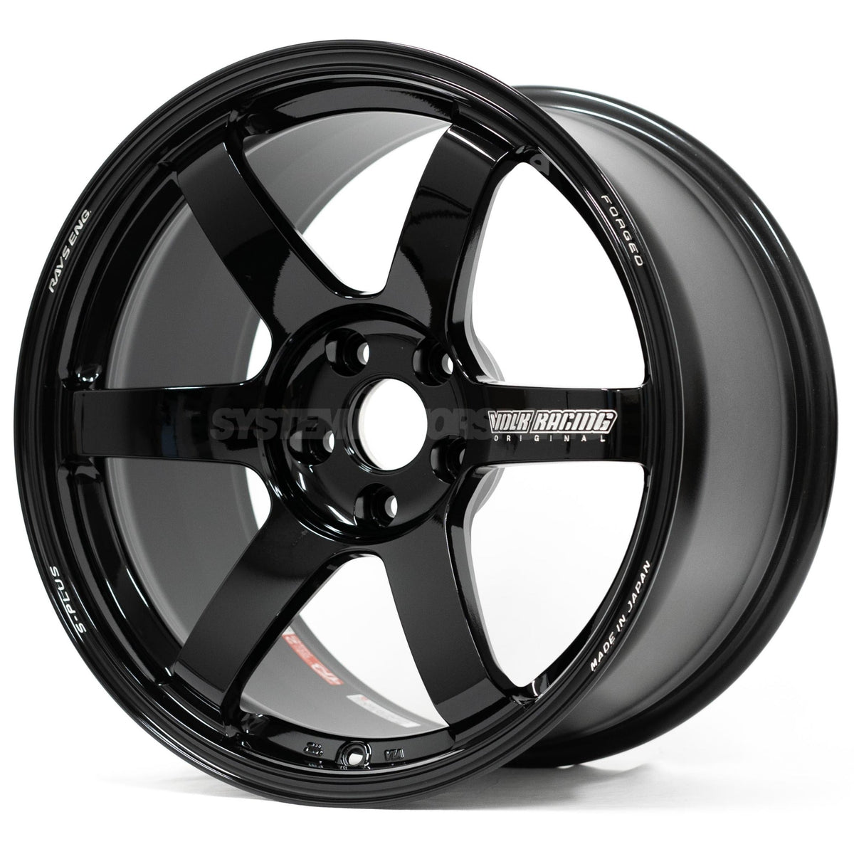 Volk Racing TE37 Saga S-Plus - 18x9.5 / +27 / 5x114.3 - Gloss Black (Tesla Model 3 Fitment) *Set of 4*