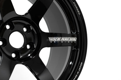 Volk Racing TE37 Saga S-Plus - 18x9.5 / +27 / 5x114.3 - Gloss Black (Tesla Model 3 Fitment) *Set of 4*