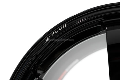 Volk Racing TE37 Saga S-Plus - 18x9.5 / +27 / 5x114.3 - Gloss Black (Tesla Model 3 Fitment) *Set of 4*