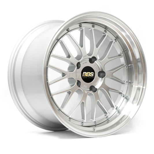 BBS LM - 20x9.5 +30 5x114.3, Diamond Silver w/ Diamond Cut Rim (LM254DSPK)