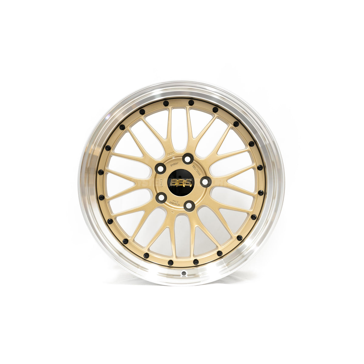 BBS LM - 19x8.5 +50 / 19x10 +45 / 5x130 - Gold w/ Diamond Cut Rim *Set of 4*