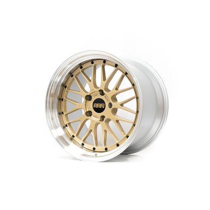 BBS LM - 19x8.5 +50 / 19x10 +45 / 5x130 - Gold w/ Diamond Cut Rim *Set of 4*