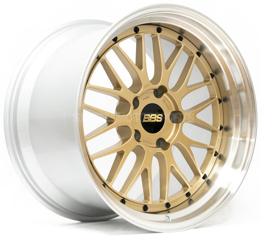 BBS LM - 20x9.5  / 20x10.5 / 5x114.3 - Gold (Tesla Model 3 / Tesla Model Y Fitment) *Set of 4*