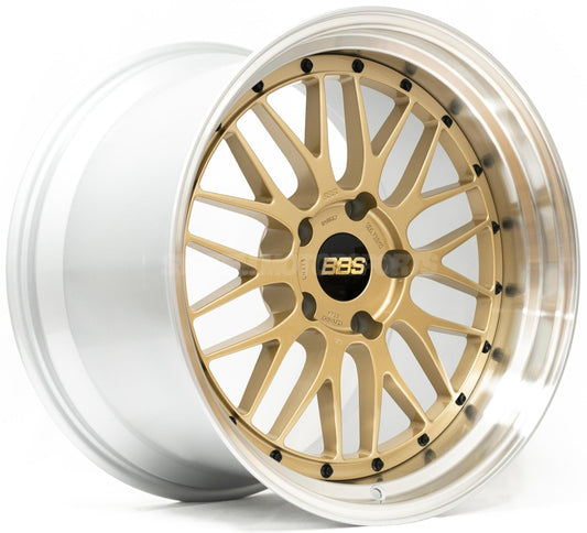 BBS LM - 19x10.5 / +15 / 5x114.3 - Gold w/ Diamond Cut Rim (Nissan R34 GT-R Fitment) *Set of 4*