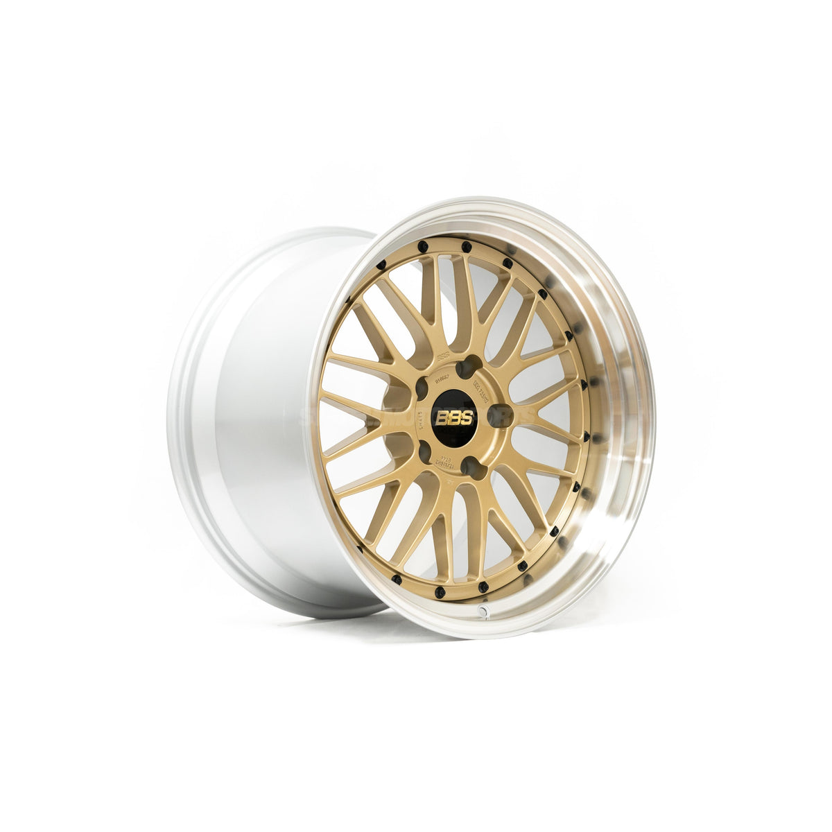 BBS LM - 18x10 / +20 / 5x114.3 - Gold w/ Diamond Cut Rim *Set of 4*