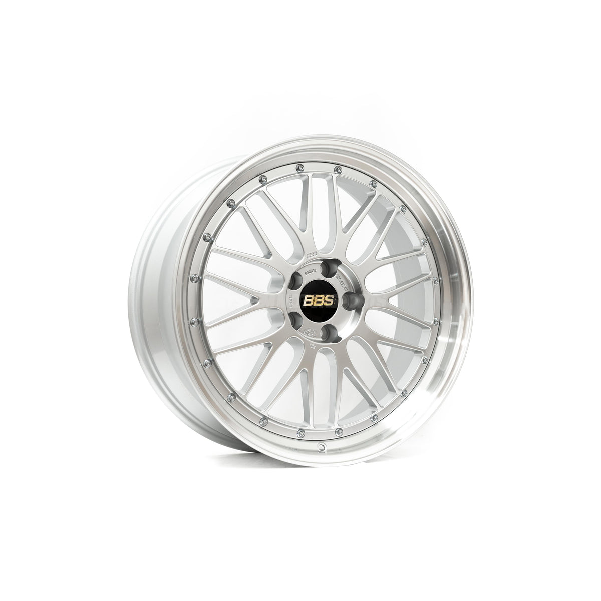 BBS LM - 20x9.5 / 5x114.3 - Diamond Silver w/ Diamond Cut Rim (Tesla Model 3 / Tesla Model Y Fitment) *Set of 4*