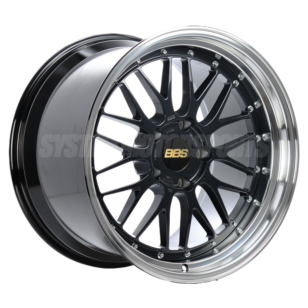 BBS LM - 19x9.5 +22 / 19x11 +37 / 5x120 - Black Blue w/ Black Bright Diamond Cut Rim (F80 M3 / F82 M4 / F87 M2 Fitment) *Set of 4*