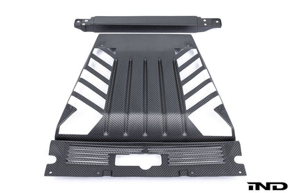 Eventuri Lamborghini Huracan Black Carbon Engine Cover Set