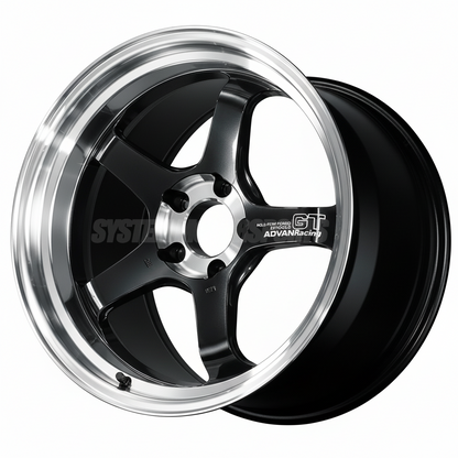 Advan Racing GT Beyond-R - 18x11 / +15 / 5x114.3 - Diamond Cut & Dark Platinum Black *Set of 4*