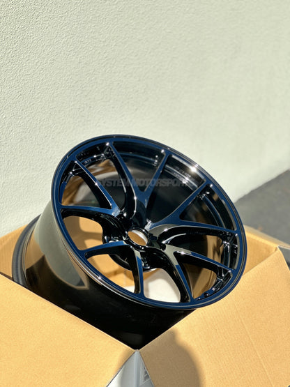 BBS RI-A - 18x9.5 +23 / 18x10.5 +22 / 5x120 - Gloss Black (E46 M3 / E90 M3 / E92 M3 / E93 M3 Fitment) *Set of 4*