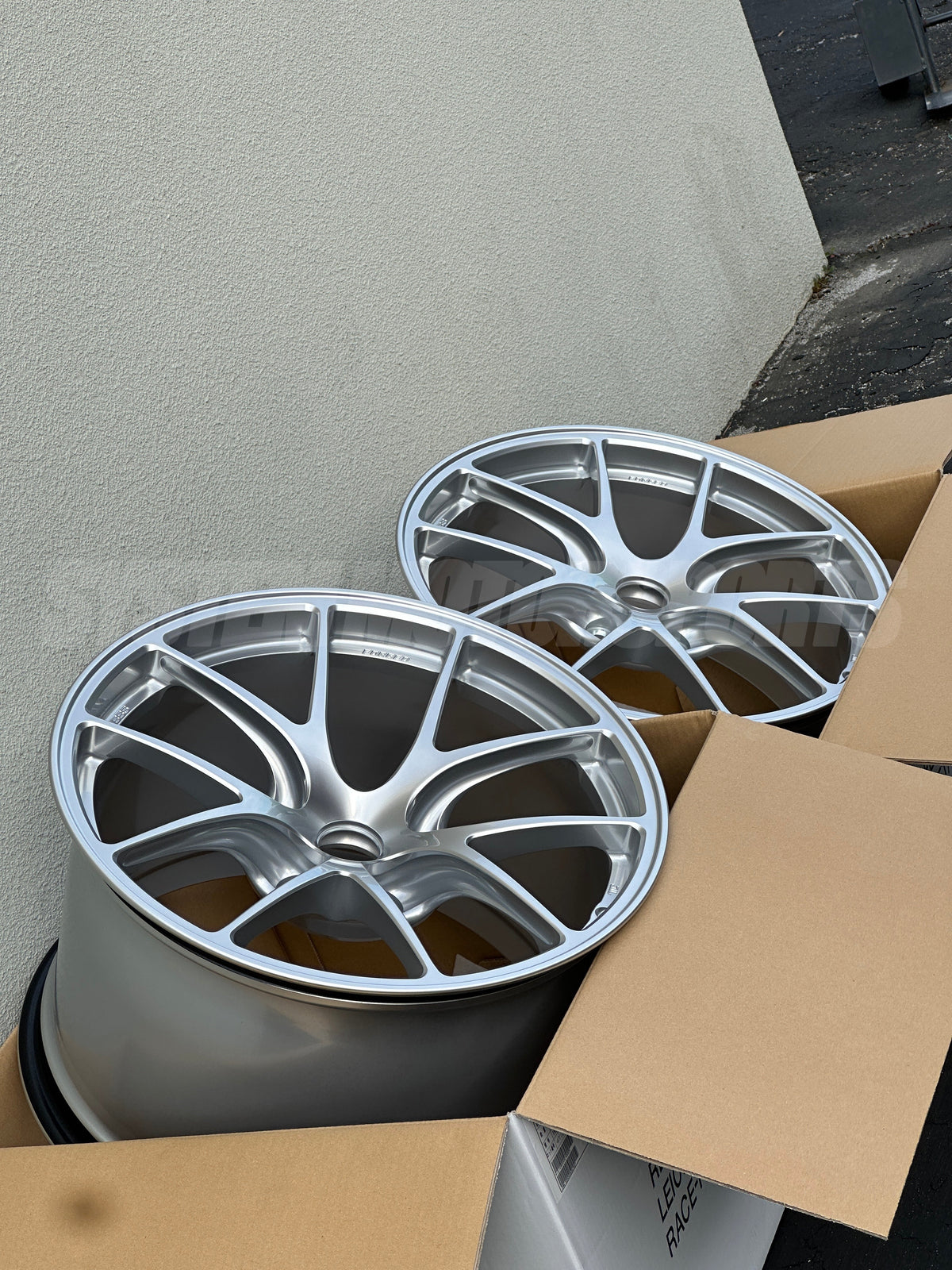 BBS RI-A - 19x9 / 19x12 / 5x130 - Diamond Silver (Porsche 997 WB Fitment) *Set of 4*