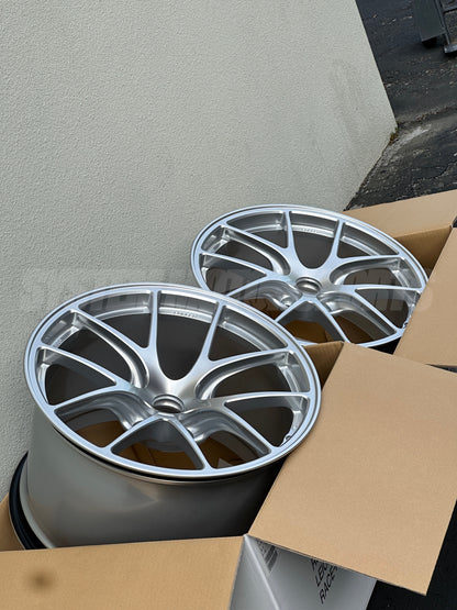 BBS RI-A - 19x9 / 19x12 / 5x130 - Diamond Silver (Porsche 997 WB Fitment) *Set of 4*