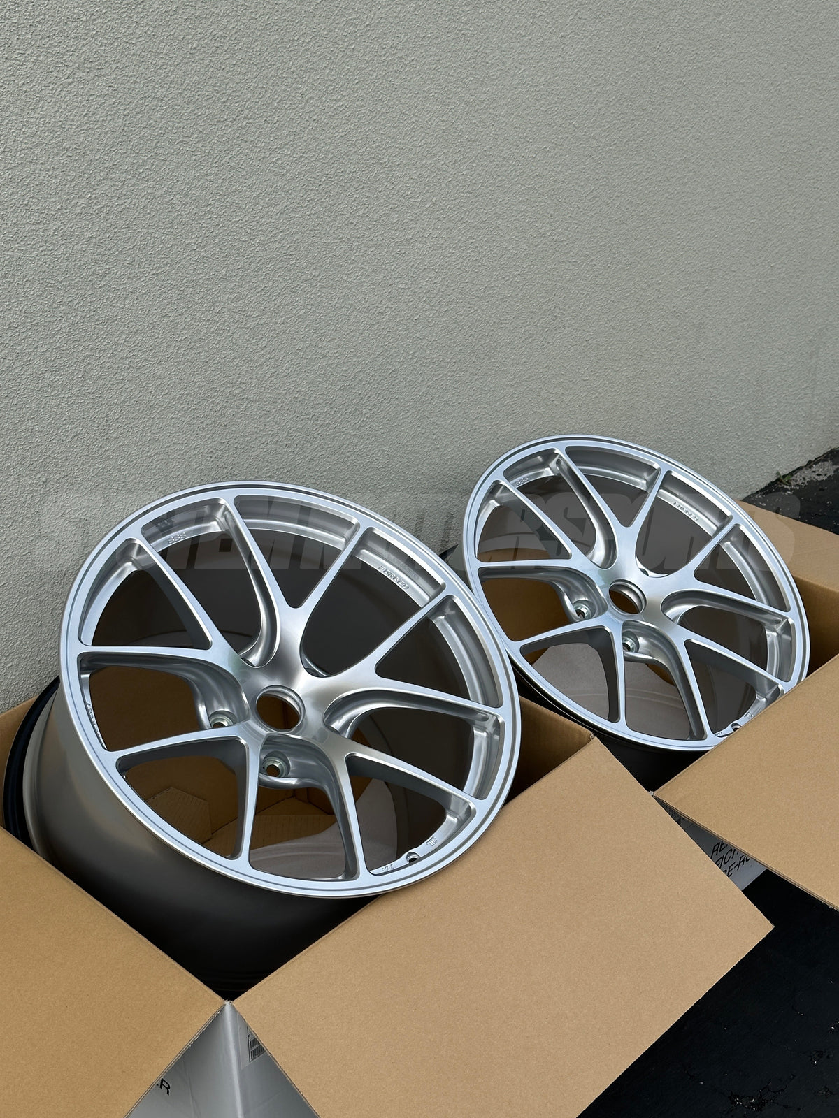 BBS RI-A - 19x9 / 19x12 / 5x130 - Diamond Silver (Porsche 997 WB Fitment) *Set of 4*