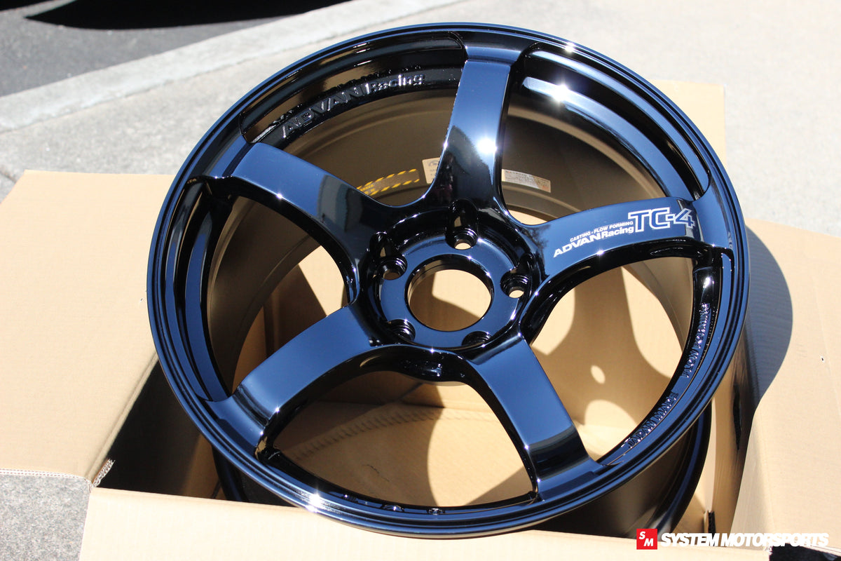 Advan TC-4 - 18x9.5 +45 5x114.3 -  Black Chrome/SBC *Set of 4*