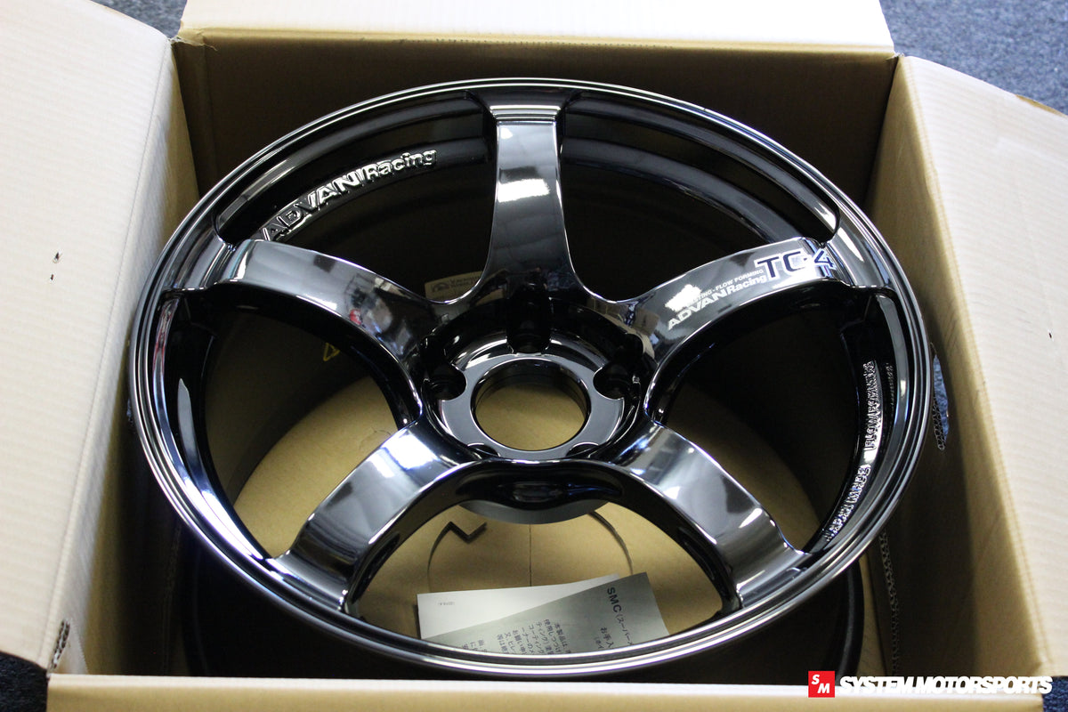 Advan TC-4 18x9.5 +38 5x114.3 Black Chrome *Set of 4* (WRX/STI Fitment)