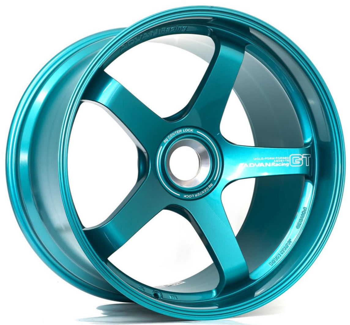 Advan Racing GT for Porsche - 20x10 / 21x13 / Centerlock - Racing Turquoise Blue (992 GT3RS Fitment) *Set of 4*