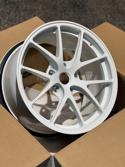 BBS RI-A - 18x9.5 / +40 / 5x120 - White Blue Pearl *Set of 4*