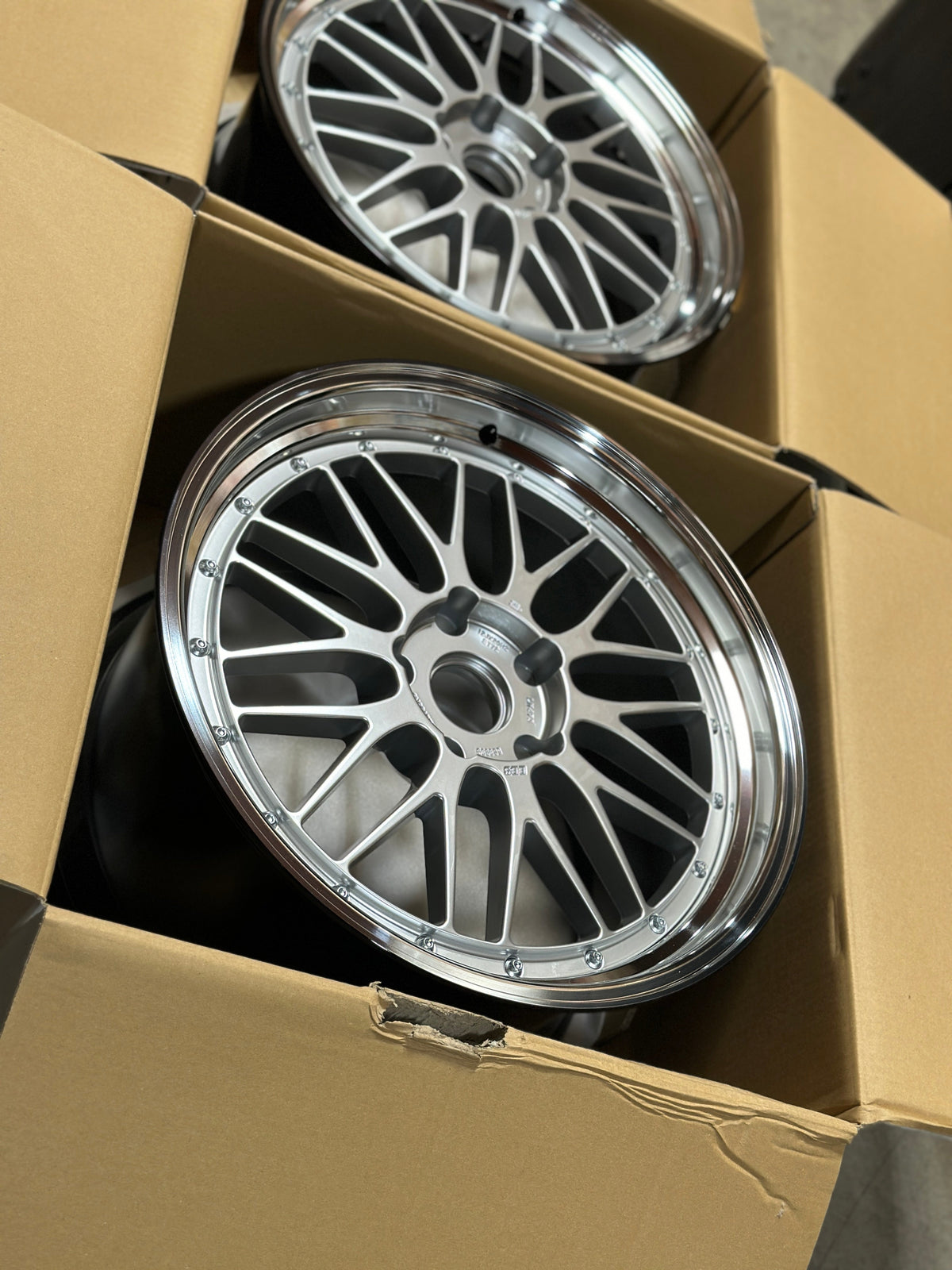 BBS LM - 20x9 / 20x12 / 5x130 - Diamond Silver w/ Black Bright Diamond Cut Rim (Porsche 991 NB Fitment) *Set of 4*