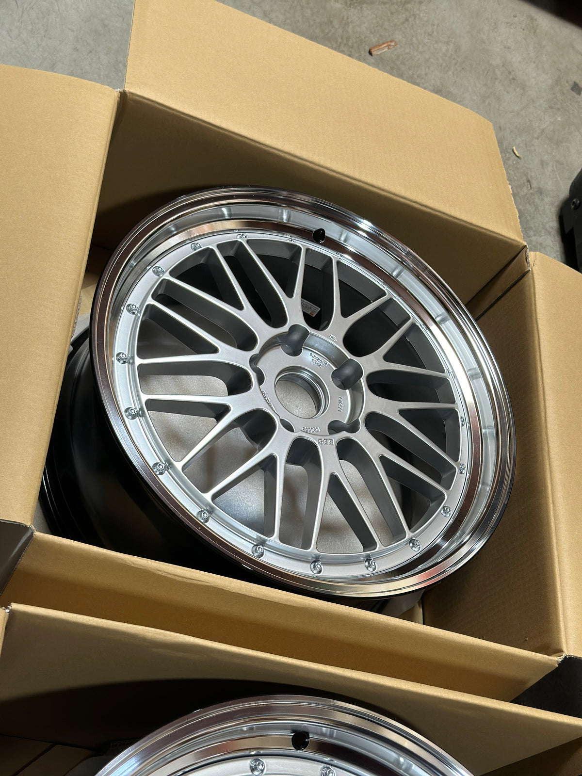 BBS LM - 20x9 / 20x12 / 5x130 - Diamond Silver w/ Black Bright Diamond Cut Rim (Porsche 991 NB Fitment) *Set of 4*