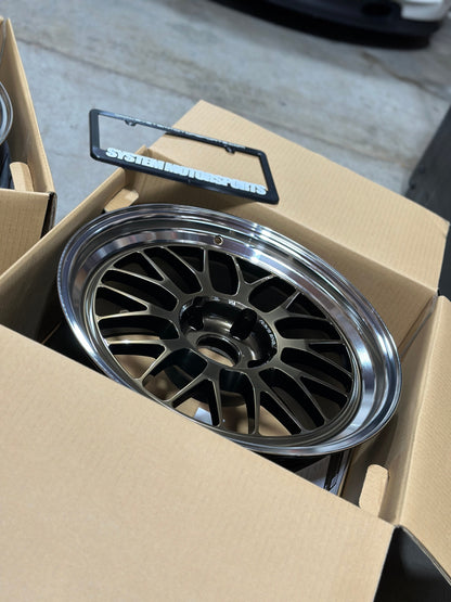 Volk Racing 21A Spec-SR - 18x9.5 / +22 / 5x120 - Shining Bronze Metal / Rim DC *Set of 4*