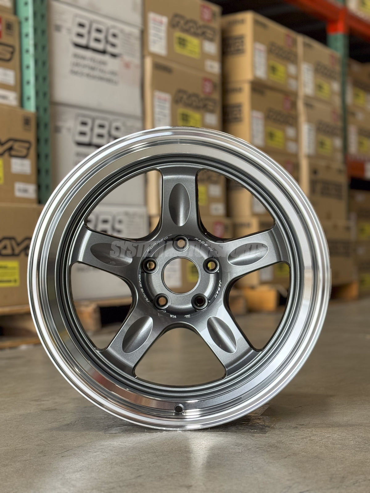 Volk Racing 21C - 18x9.5 / 18x10.5 / 5x112 - Dark Gunmetal / Rim DC (A9x MKV Supra Fitment) *Set of 4*