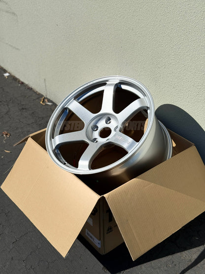 Volk Racing TE37 Saga S-Plus - 19x10 +8 / 19x11 +18 / 5x112 - Diamond Silver (G80 M3 / G82 M4 / G87 M2 Fitment) *Set of 4*