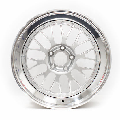 BBS E88 - 18x10 +16 / 18x11 +24 / 5x120 (Race Pocket Center) - Silver (E90 M3 / E92 M3 / E93 M3 Fitment) *Set of 4*