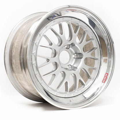 BBS E88 - 18x10 +16 / 18x11 +24 / 5x120 (Race Pocket Center) - Silver (E90 M3 / E92 M3 / E93 M3 Fitment) *Set of 4*
