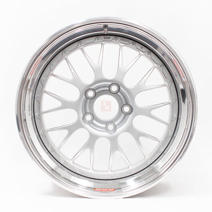 BBS E88 - 19x10 +24 / 19x11 +42 / 5x120 (Race Pocket Center) - Silver (F80 M3 / F82 M4 / F87 M2 Fitment) *Set of 4*