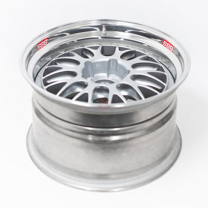 BBS E88 - 19x10 +24 / 19x11 +42 / 5x120 (Race Pocket Center) - Silver (F80 M3 / F82 M4 / F87 M2 Fitment) *Set of 4*