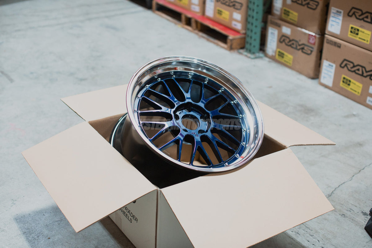 BBS LM - 19x9.5 +22 / 19x11 +37 / 5x120 - Navy Blue Pearl w/ Black Bright Diamond Cut Rim (F80 M3 / F82 M4 / F87 M2 Fitment) *Set of 4*