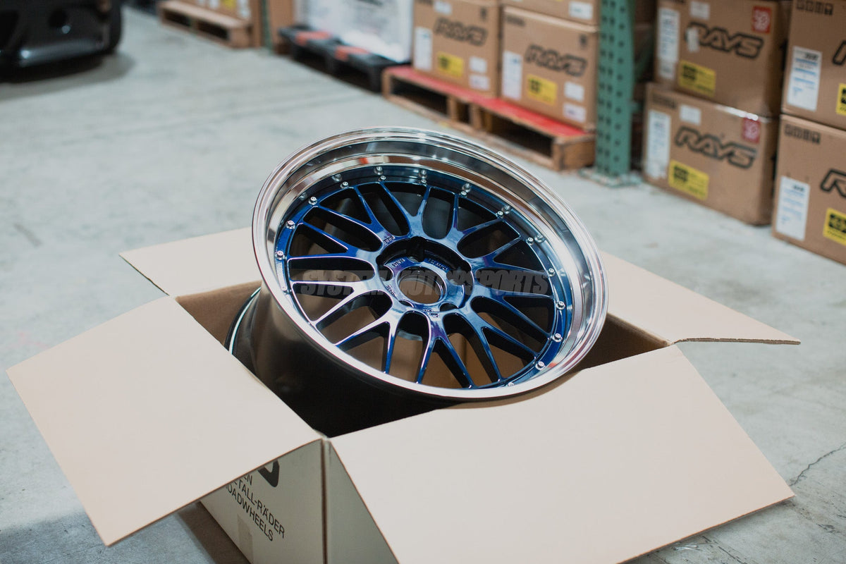 BBS LM - 19x9.5 +22 / 19x11 +37 / 5x120 - Navy Blue Pearl w/ Black Bright Diamond Cut Rim (F80 M3 / F82 M4 / F87 M2 Fitment) *Set of 4*