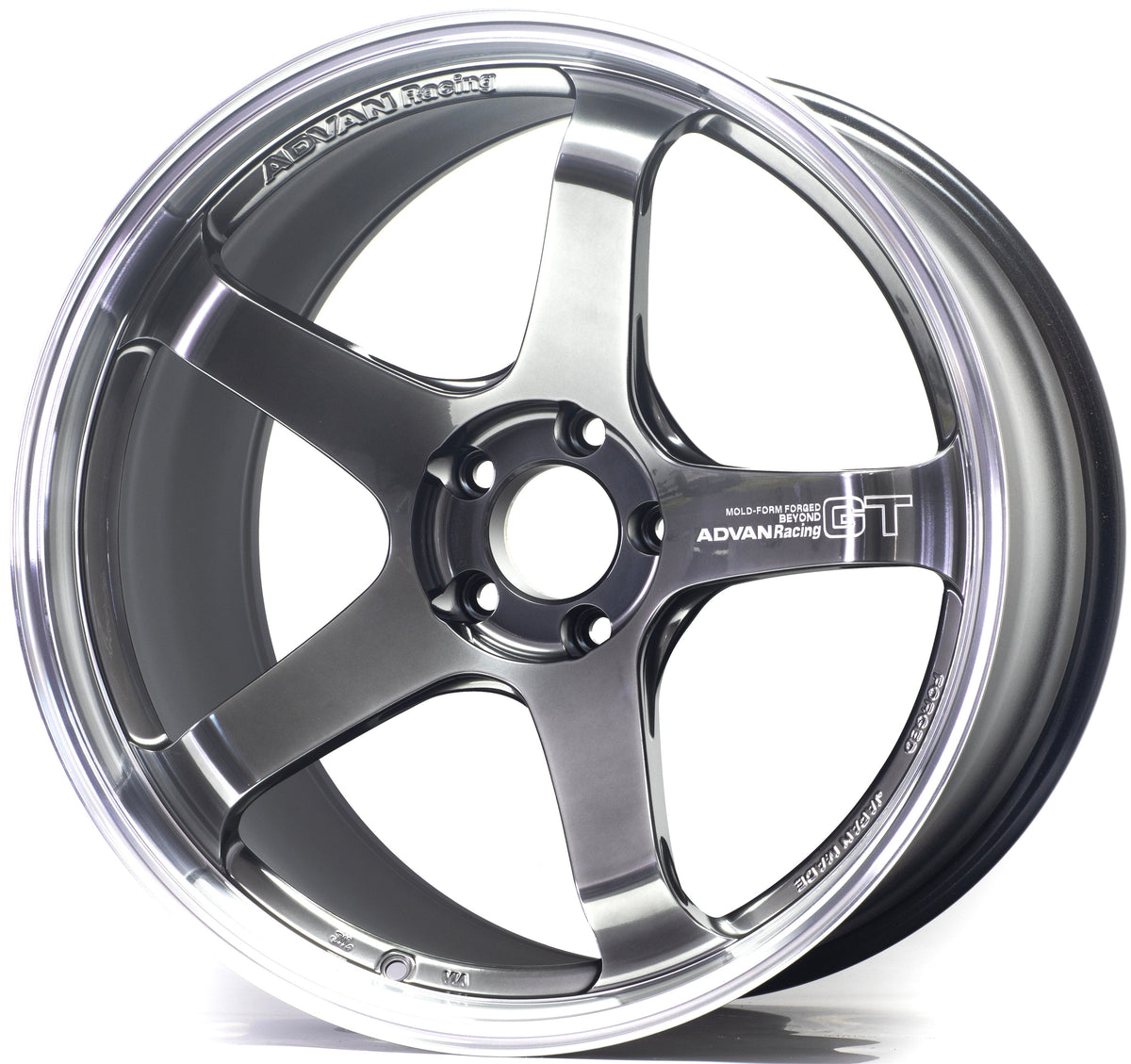 Advan Racing GT Beyond - 18x9.5 / +45 / 5x120 - Machining & Hyper Platinum Black *Set of 4*