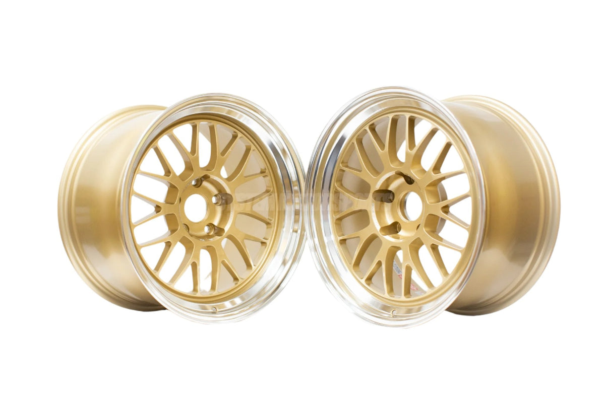 Volk Racing 21A - 18x9.5 +22 / 18x10.5 +22 / 5x120 - Gold / Rim DC (BMW E90 M3 / E92 M3 / E93 M3 Fitment) *Set of 4*