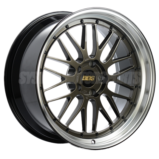 BBS LM - 19x9.5 / +32 / 5x114.3 - Selenite Brown w/ Bright Machined Lip (Tesla Model 3 / Tesla Model Y Fitment) *Set of 4*