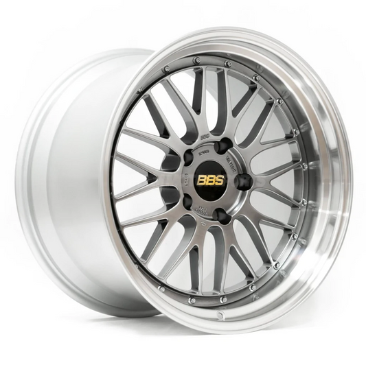 BBS LM - 20x10 +45 5x120, Diamond Black w/ Diamond Cut Rim (LM256DBPK)