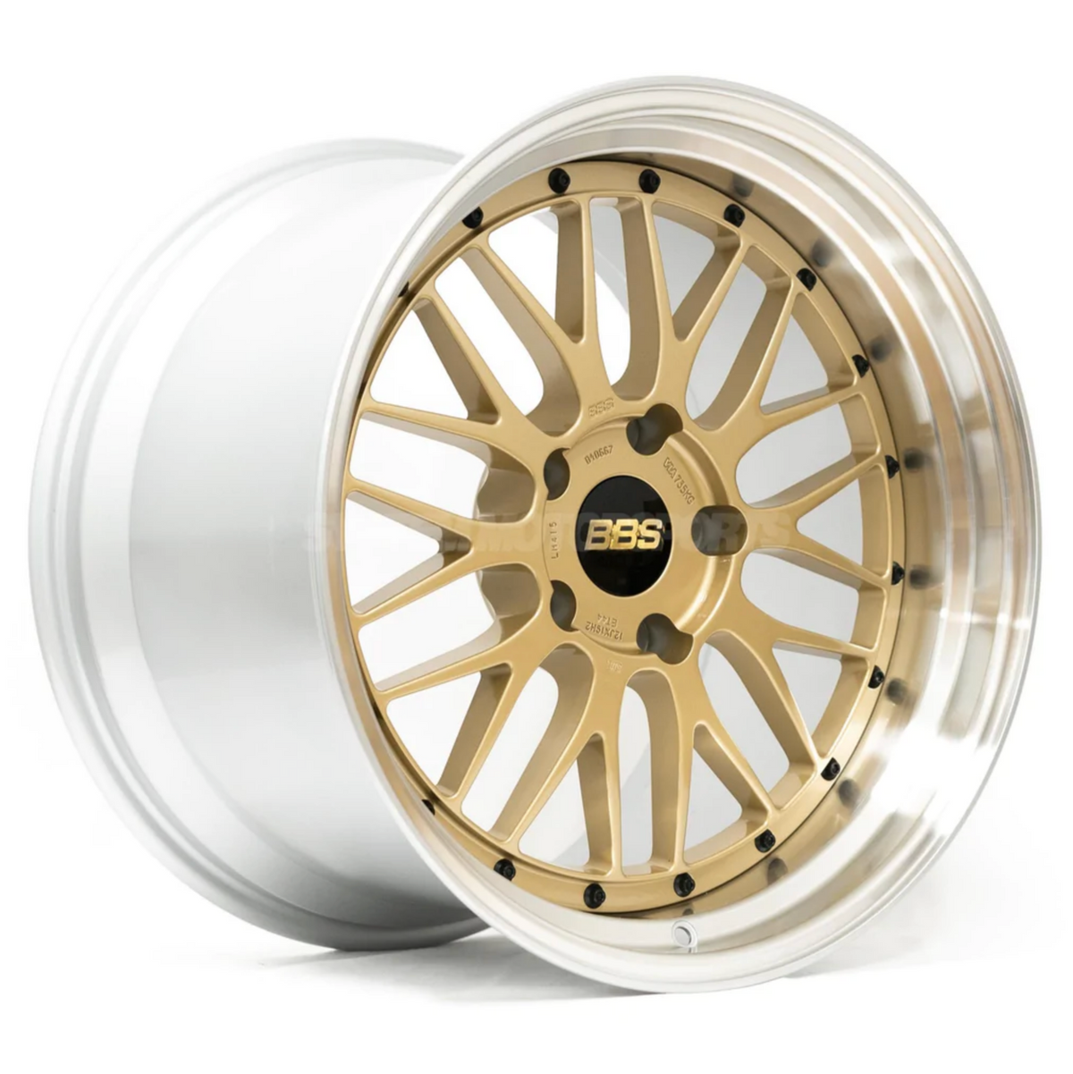 BBS LM - 20x9 +25 5x112, Gold w/ Diamond Cut Rim (LM407GPK)