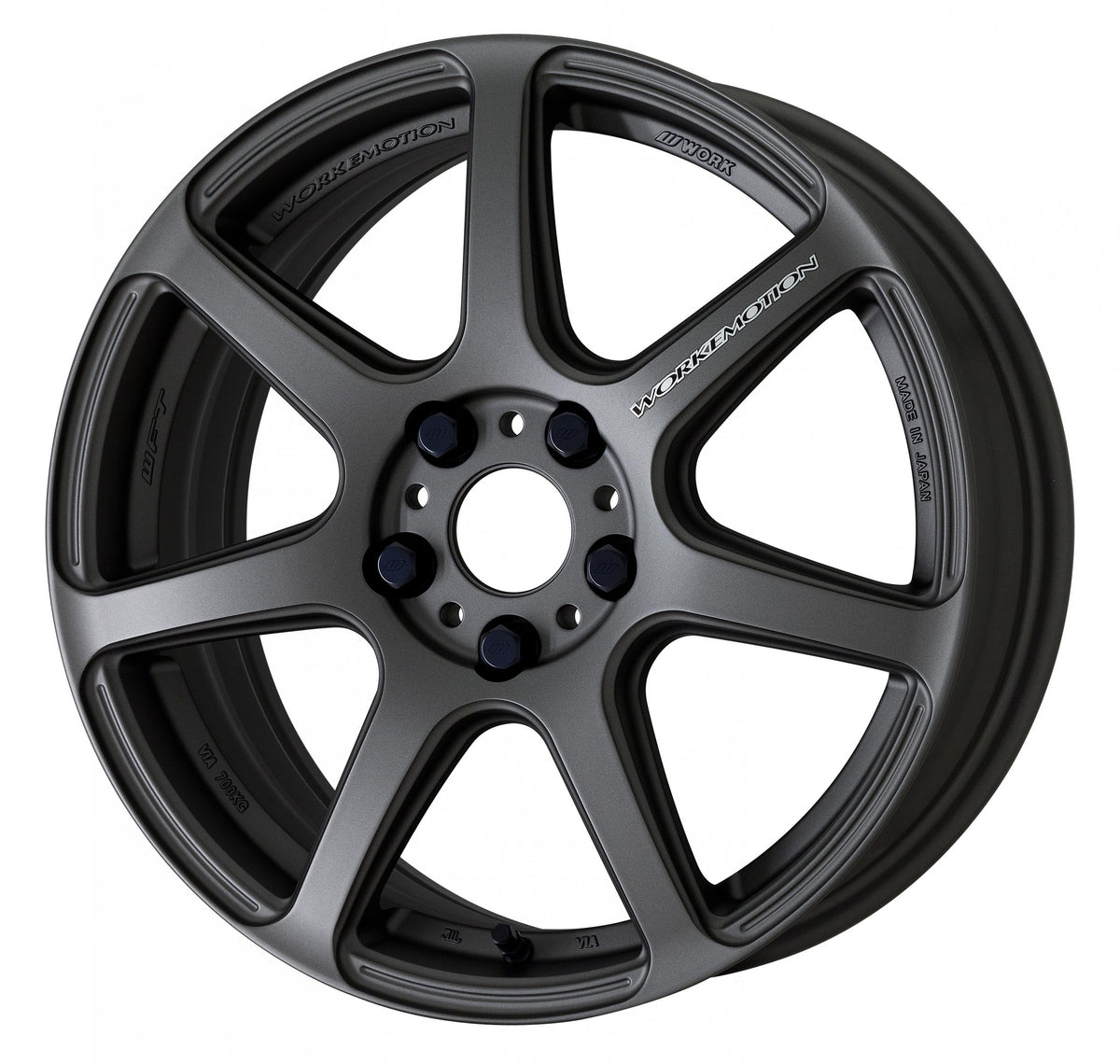 Work Emotion T7R - 19x9.5 +25 / 19x10.5 +12 / 5x114.3 - Matte Gunmetal *Set of 4*