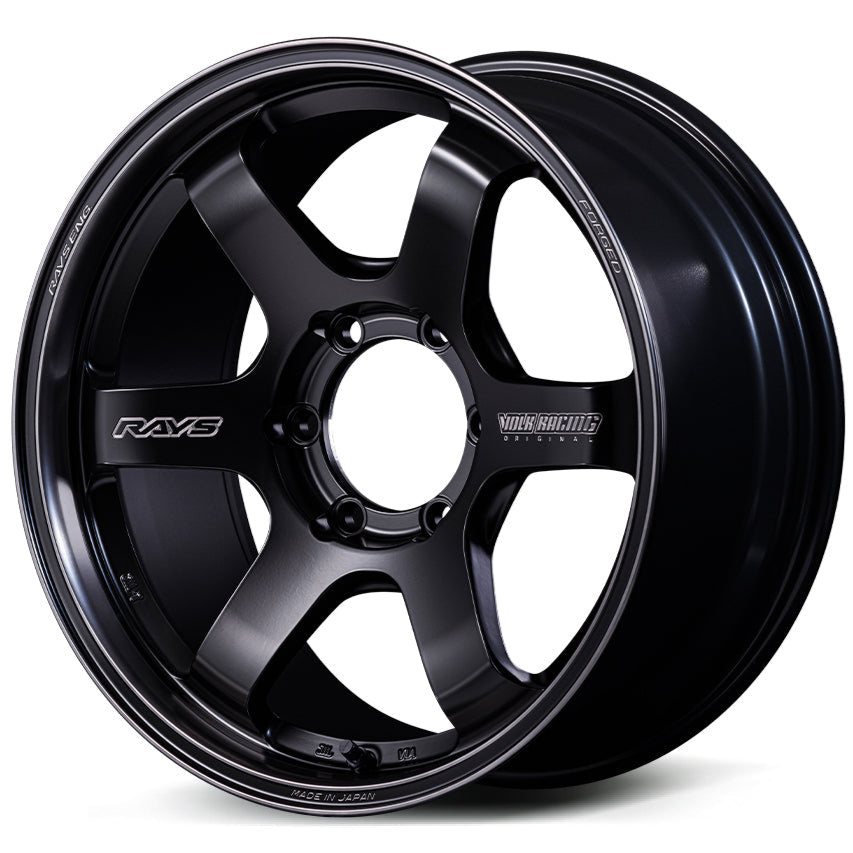 Volk Racing TE37SB Black Shadow LTD - 18x8.5 / +22 / 6x139.7 - Matte Translucent Black (Land Cruiser / GX550 Fitment) *Set of 4*