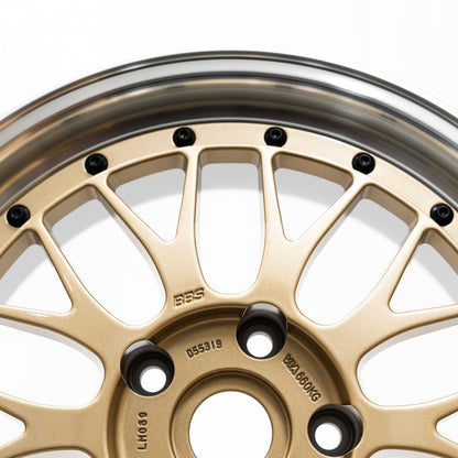 BBS LM - 17x8 / +40 / 5x120 - Gold w/ Diamond Cut Rim (E36 M3 Fitment) *Set of 4*