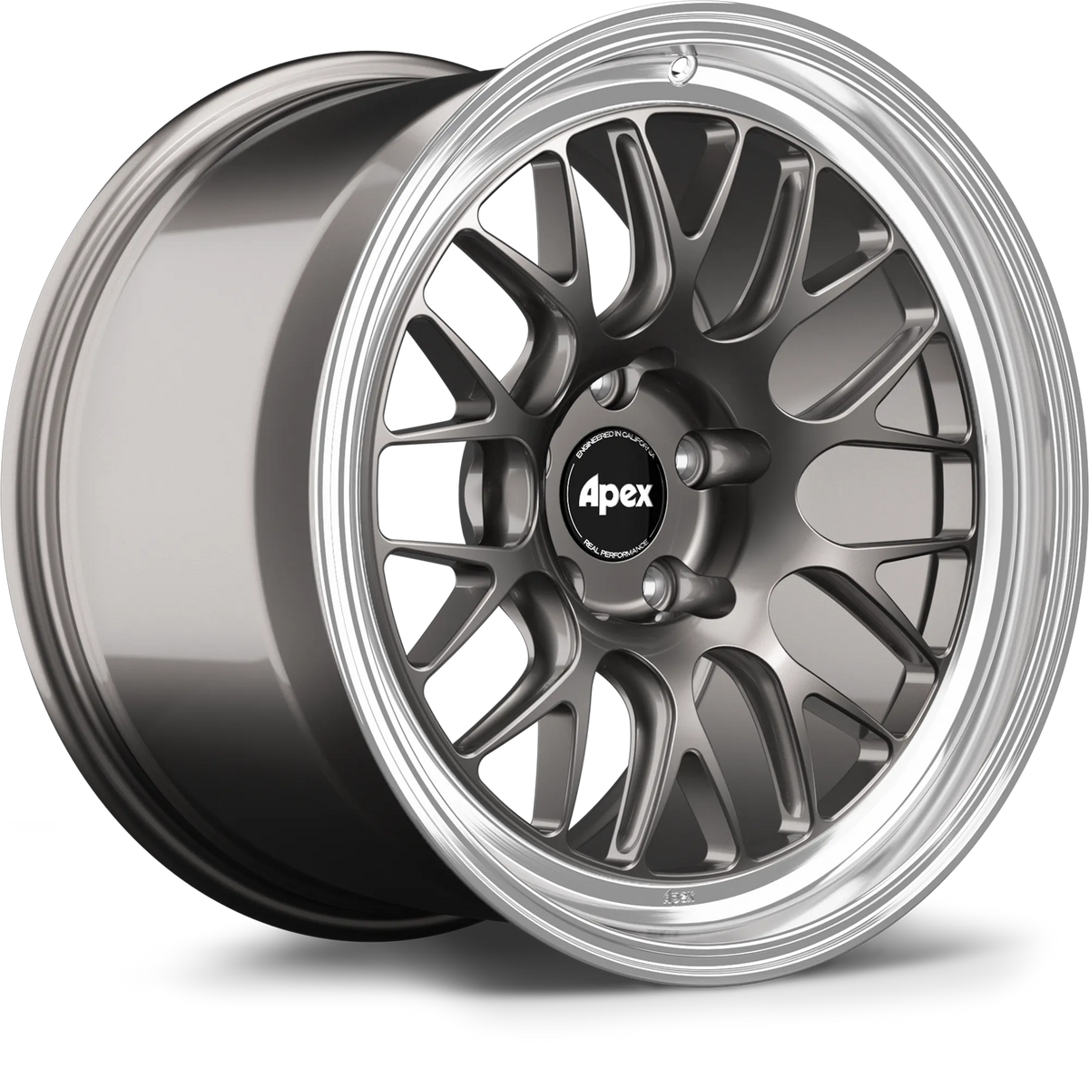 Apex ML-10RT Machined Lip Anthracite Wheel — Center Lock