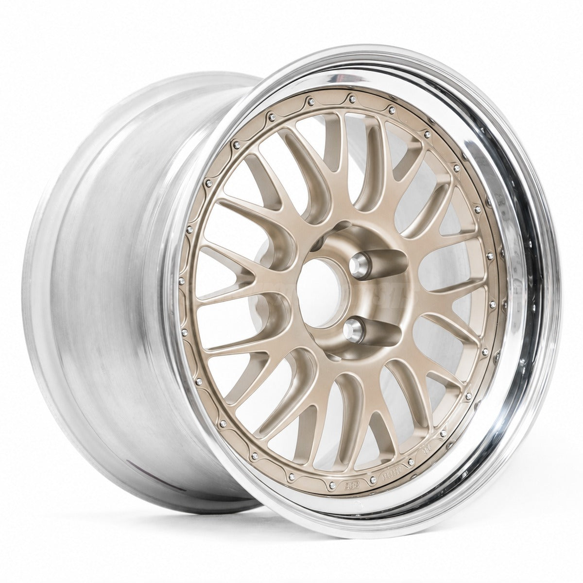 BBS E88 - 18x10.5 / 5x120 (Race Pocket Center) - White Gold (E90 M3 / E92 M3 / E93 M3 / E46 M3 Fitment) *Set of 4*