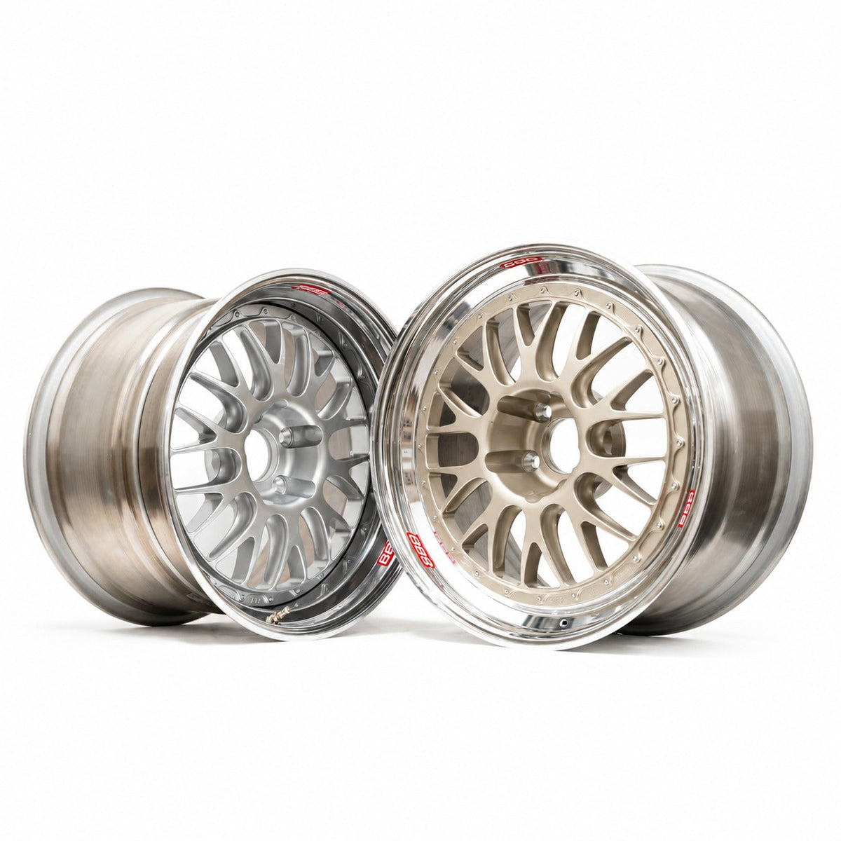 BBS E88 - 18x10.5 / 5x120 (Race Pocket Center) - White Gold (E90 M3 / E92 M3 / E93 M3 / E46 M3 Fitment) *Set of 4*